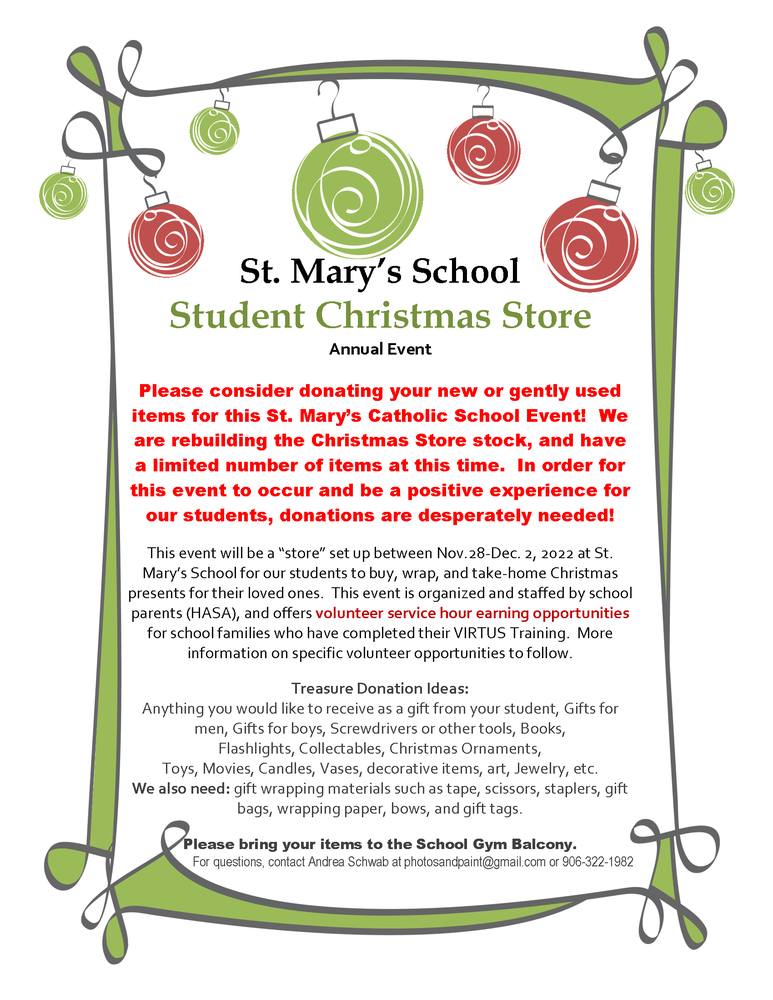 St. Mary's Christmas Store